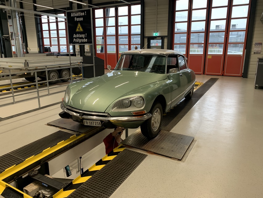 DS 21 PALLAS 1972 VERT ARGENTE CHRISTOPHE